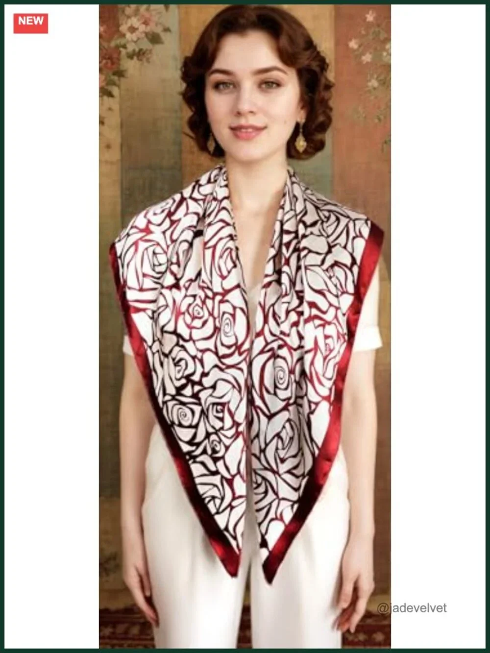Satin Head Scarf for Women Silk Like Hair Wrap, 35x35 in Square Bandana Neck